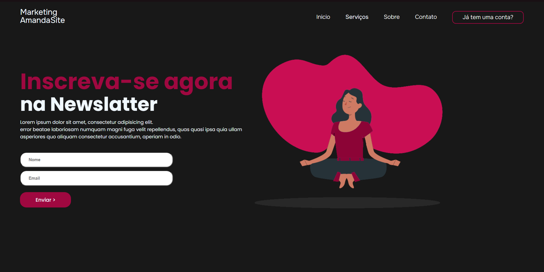 site de marketing amanda